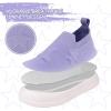 imageToandon Baby Toddler Lightweight Flexible Straps Sneakers for 17 Yrs3d Purple Star