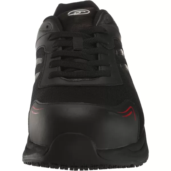 imageDr Scholls Shoes Mens Blazer Composite Toe Sneaker Food Service ShoeBlack Leather