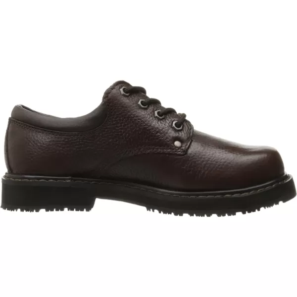 imageDr Scholls Shoes Mens Harrington II Slip Resistant Work OxfordBushwacker Brown