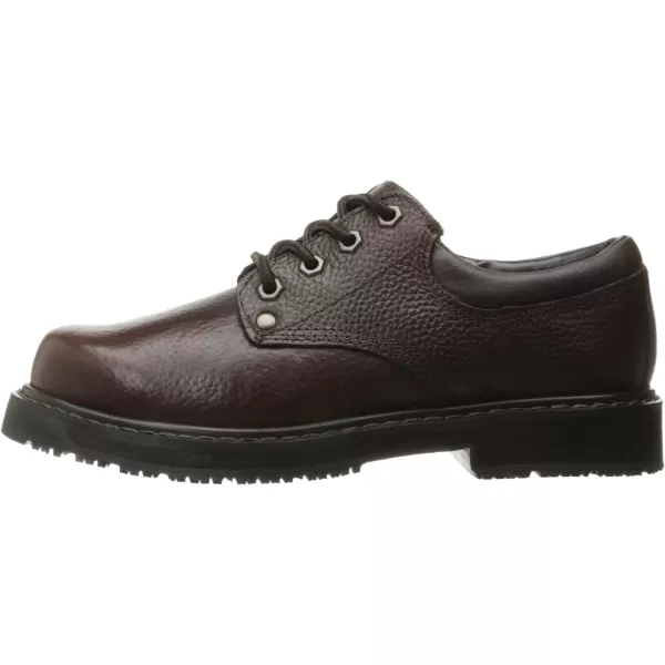 imageDr Scholls Shoes Mens Harrington II Slip Resistant Work OxfordBushwacker Brown