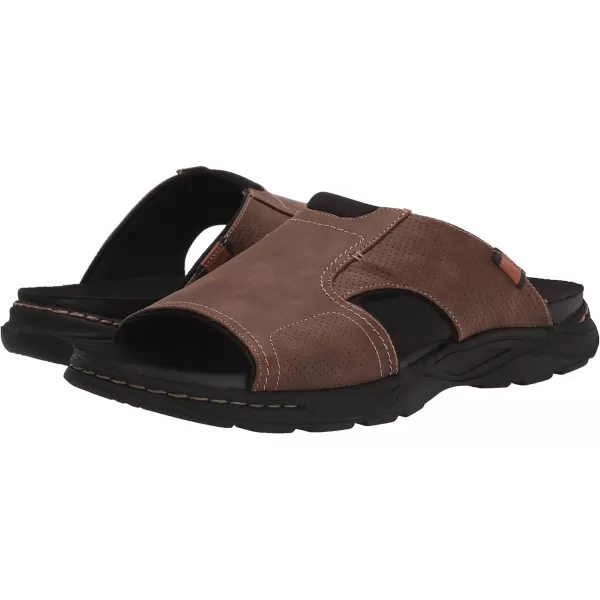 imageDr Scholls Shoes Mens Hawthorne Slide SandalBrown Smooth