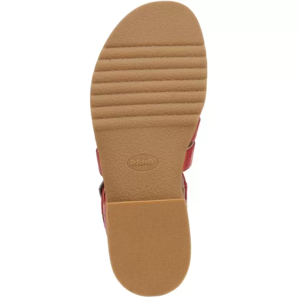 imageDr Scholls Shoes Womens A Ok Flat SandalHeritage Red Smooth
