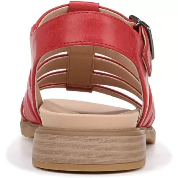 imageDr Scholls Shoes Womens A Ok Flat SandalHeritage Red Smooth