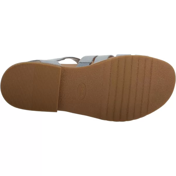 imageDr Scholls Shoes Womens A Ok Flat SandalSummer Blue Microfiber
