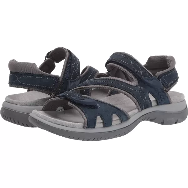 imageDr Scholls Shoes Womens Adelle Sporty Adjustable Footbed SandalElegant Navy Suede