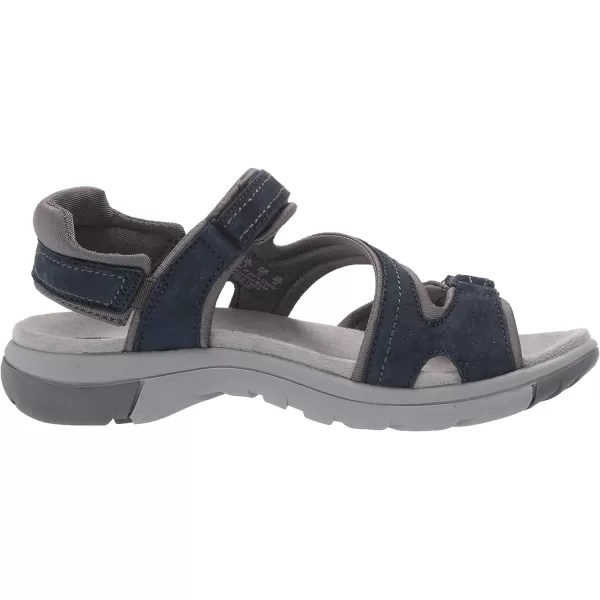 imageDr Scholls Shoes Womens Adelle Sporty Adjustable Footbed SandalElegant Navy Suede