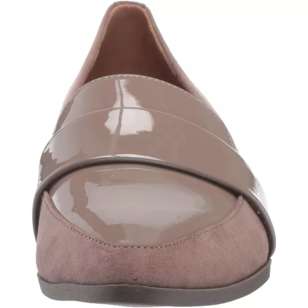 imageDr Scholls Shoes Womens Agnes LoaferTaupe Grey MicrofiberPatent