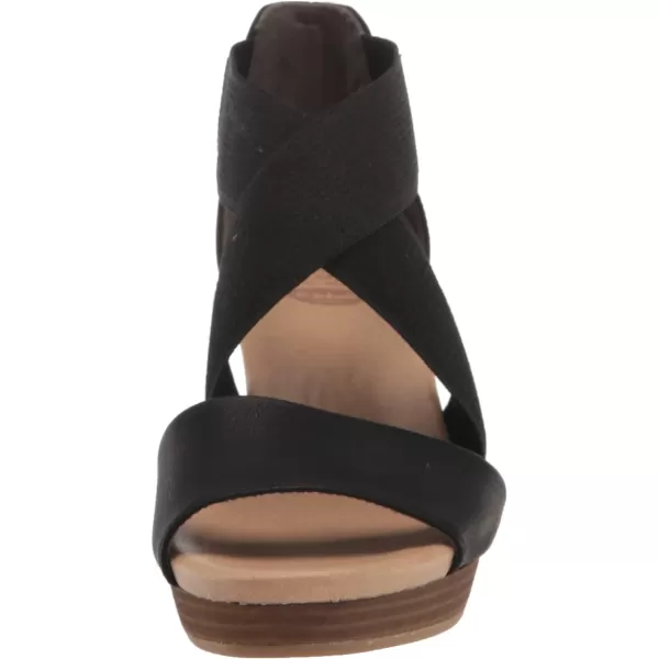 imageDr Scholls Shoes Womens Barton Band Wedge SandalBlack Smooth