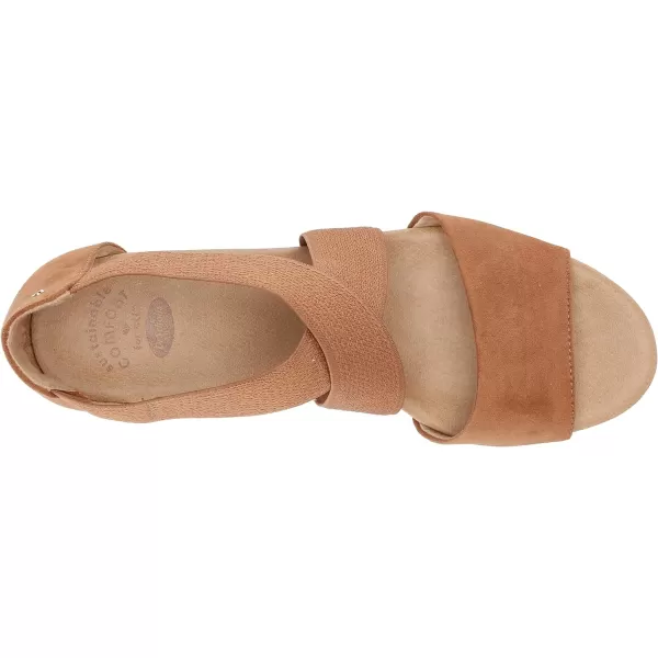 imageDr Scholls Shoes Womens Barton Band Wedge SandalBrown Microfiber