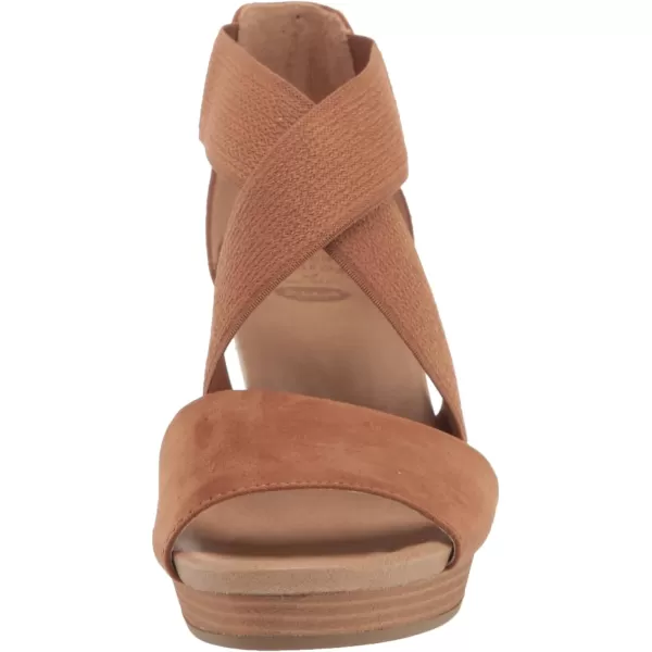 imageDr Scholls Shoes Womens Barton Band Wedge SandalBrown Microfiber