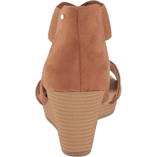 imageDr Scholls Shoes Womens Barton Band Wedge SandalBrown Microfiber