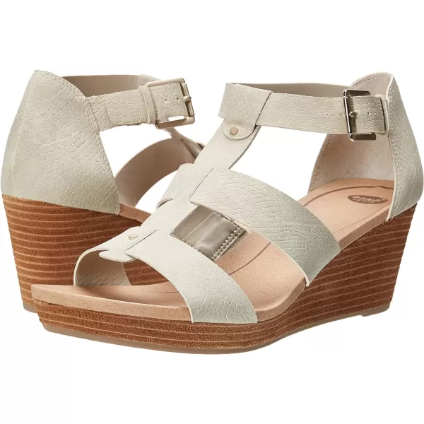 imageDr Scholls Shoes Womens Barton Wedge Platform SandalGreige Snake Print