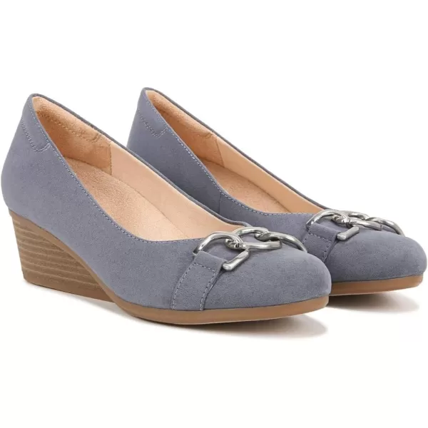 imageDr Scholls Shoes Womens Be Adorned Wedge PumpOxide Blue Microfiber