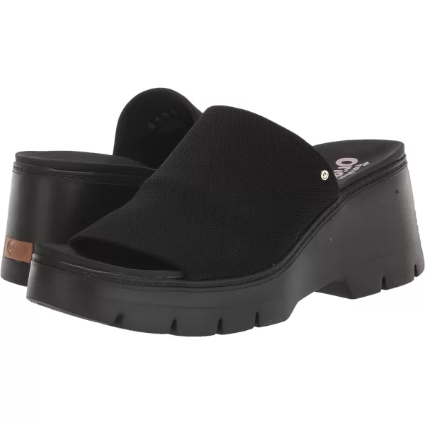 imageDr Scholls Shoes Womens Check Doubts Slide SandalBlack Fabric