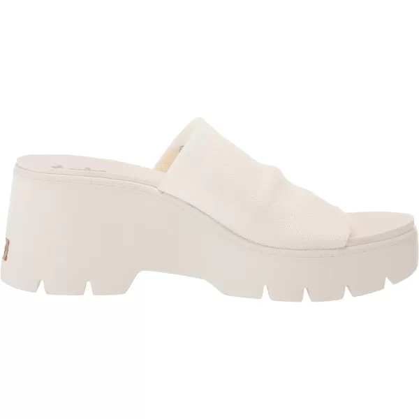 imageDr Scholls Shoes Womens Check Doubts Slide SandalWhite Fabric