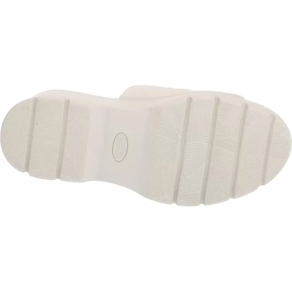 imageDr Scholls Shoes Womens Check Doubts Slide SandalWhite Fabric