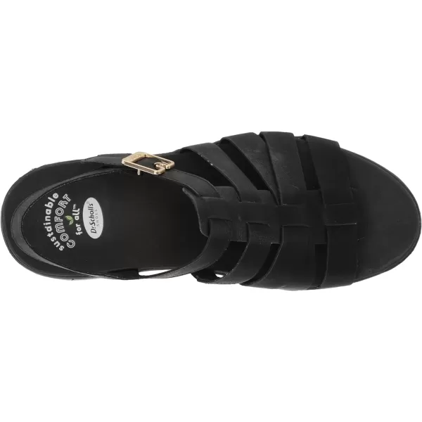imageDr Scholls Shoes Womens Check It Out Platform Wedge Fisherman SandalBlack Smooth