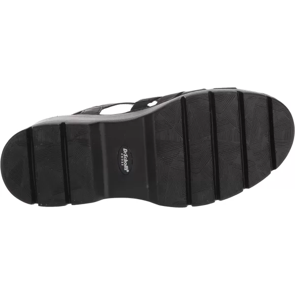 imageDr Scholls Shoes Womens Check It Out Platform Wedge Fisherman SandalBlack Smooth