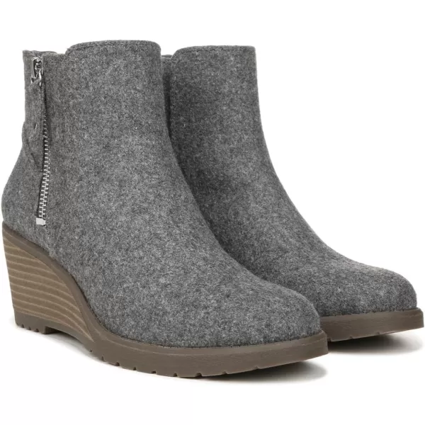 imageDr Scholls Shoes Womens Chloe Booties Ankle BootCharcoal Grey Wool Fabric