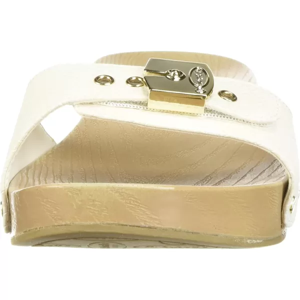 imageDr Scholls Shoes Womens Classic Sandal Faux Wood Slide SandalGardenia White Snake Print