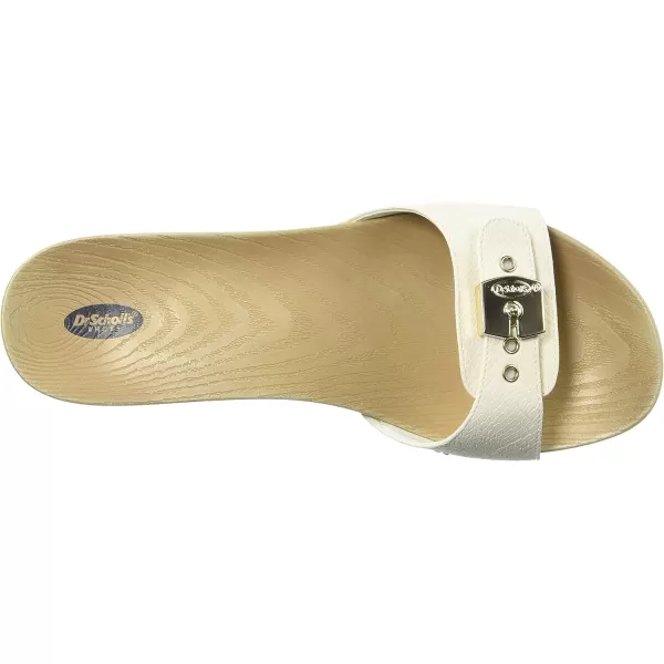 imageDr Scholls Shoes Womens Classic Sandal Faux Wood Slide SandalGardenia White Snake Print