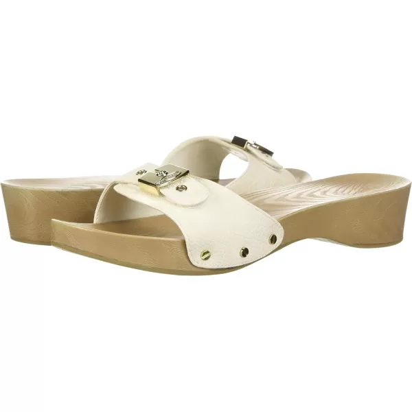 imageDr Scholls Shoes Womens Classic Sandal Faux Wood Slide SandalGardenia White Snake Print