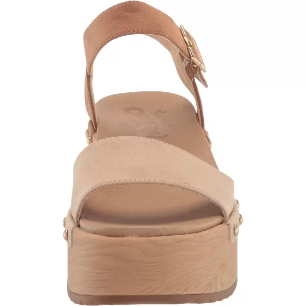 imageDr Scholls Shoes Womens Dubline Platform Wedge SandalLight Brown Fabric