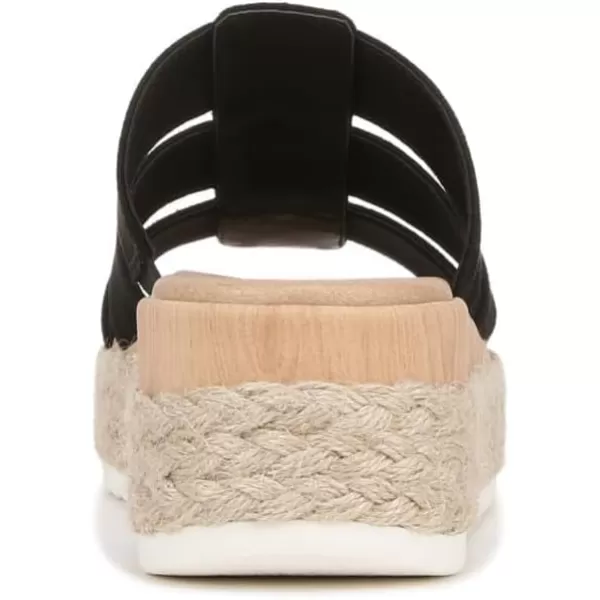 imageDr Scholls Shoes Womens Electric Espadrille Sandal WedgeBlack Microfiber