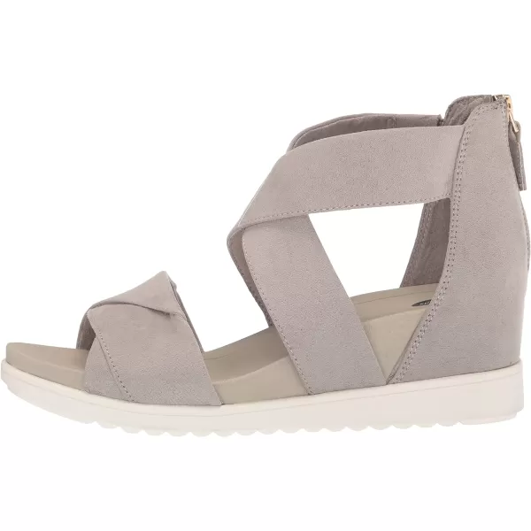 imageDr Scholls Shoes Womens Golden Hour Platform Wedge SandalSoft Grey Microfiber
