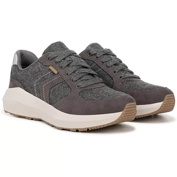 imageDr Scholls Shoes Womens Hannah Retro Lace Up Fashion SneakerCharcoal Wool