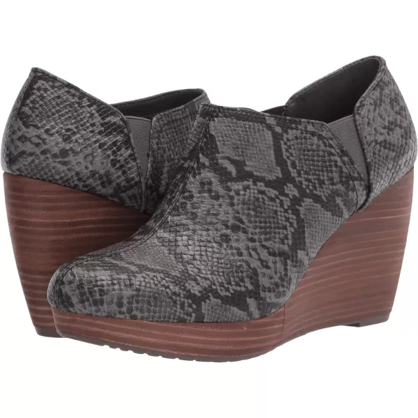 imageDr Scholls Shoes Womens Harlow Ankle BootGrey Black Snake