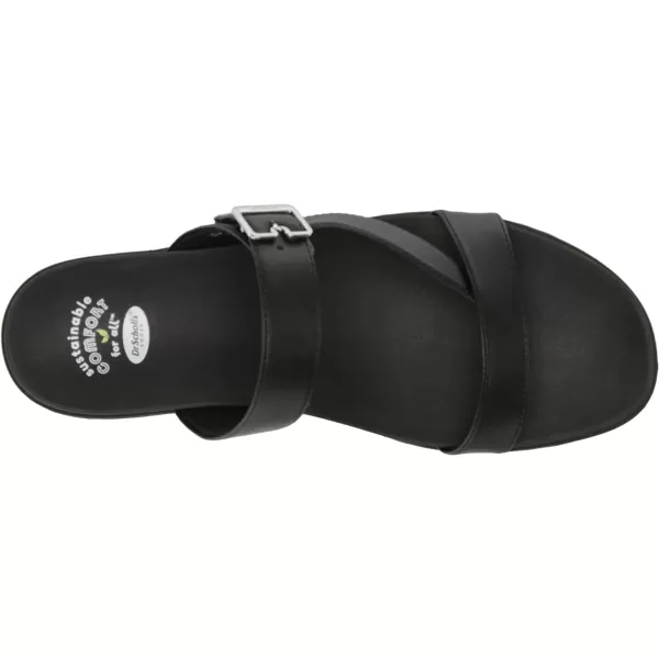 imageDr Scholls Shoes Womens Island Dream Thong Flat Sandal SlideBlack Smooth