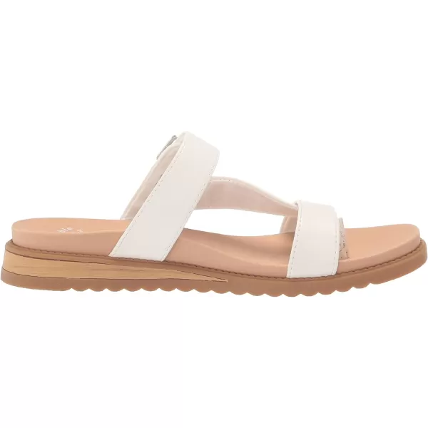 imageDr Scholls Shoes Womens Island Dream Thong Flat Sandal SlideWhite Smooth