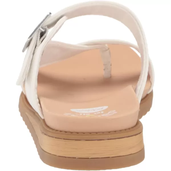 imageDr Scholls Shoes Womens Island Dream Thong Flat Sandal SlideWhite Smooth