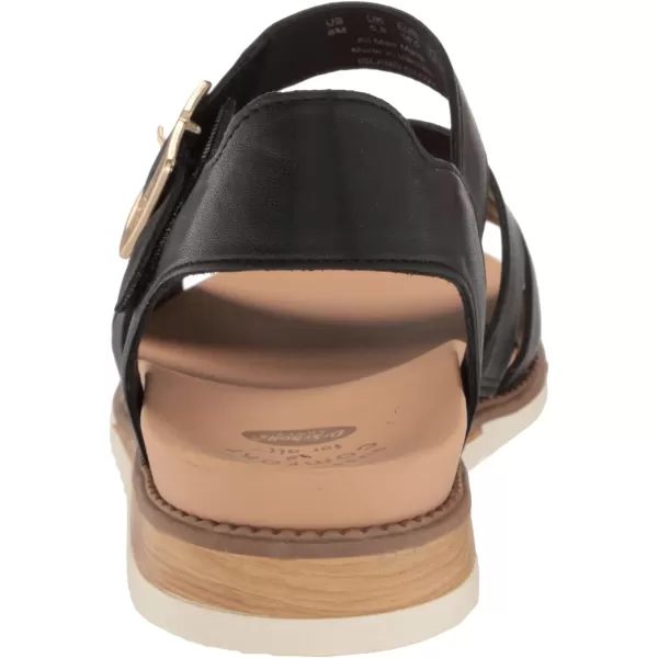 imageDr Scholls Shoes Womens Island Glow Strappy Flat SandalBlack Smooth