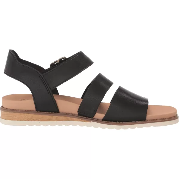 imageDr Scholls Shoes Womens Island Glow Strappy Flat SandalBlack Smooth