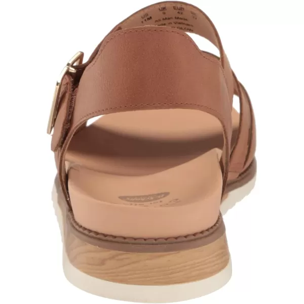 imageDr Scholls Shoes Womens Island Glow Strappy Flat SandalHoney Smooth