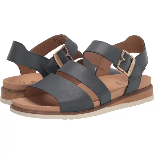 imageDr Scholls Shoes Womens Island Glow Strappy Flat SandalOxide Blue Smooth