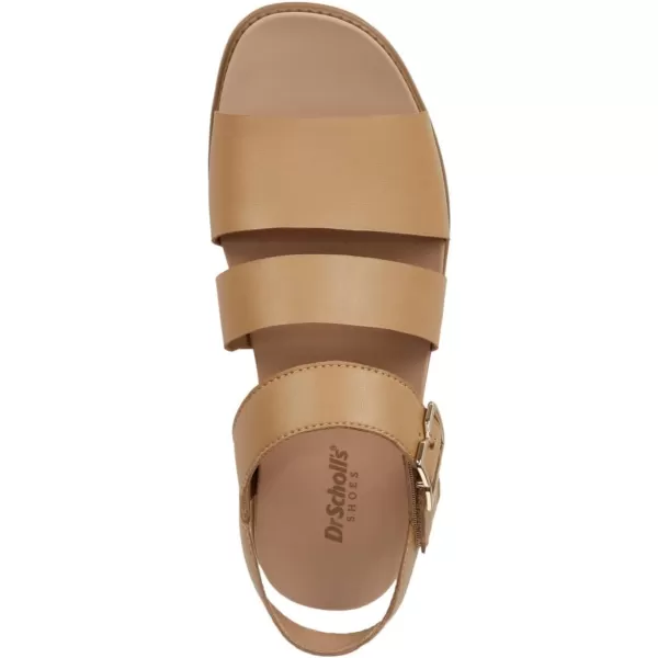 imageDr Scholls Shoes Womens Island Glow Strappy Flat SandalWarm Tan