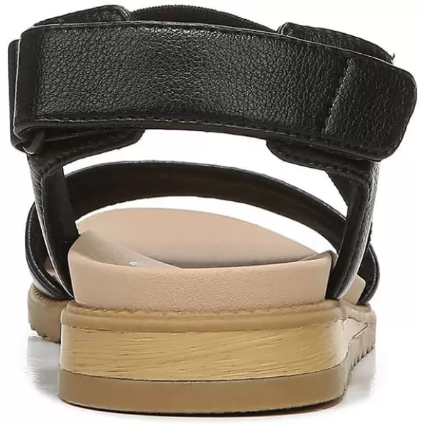 imageDr Scholls Shoes Womens Island Life Strappy Flat SandalBlack Smooth
