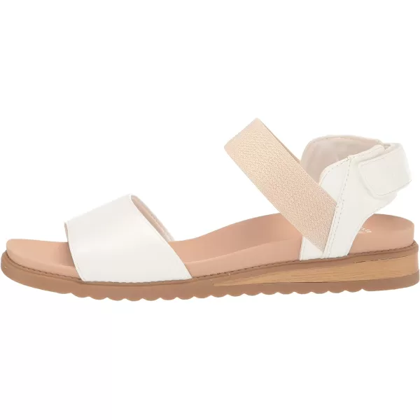 imageDr Scholls Shoes Womens Island Life Strappy Flat SandalWhite Smooth