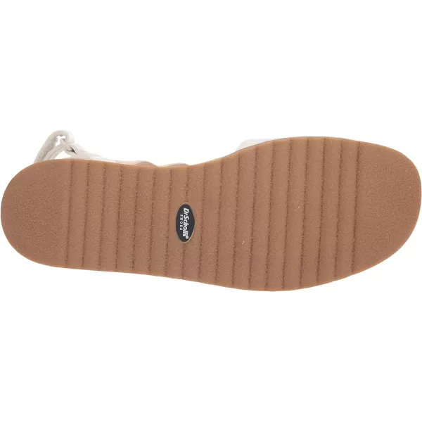 imageDr Scholls Shoes Womens Island Life Strappy Flat SandalWhite Smooth
