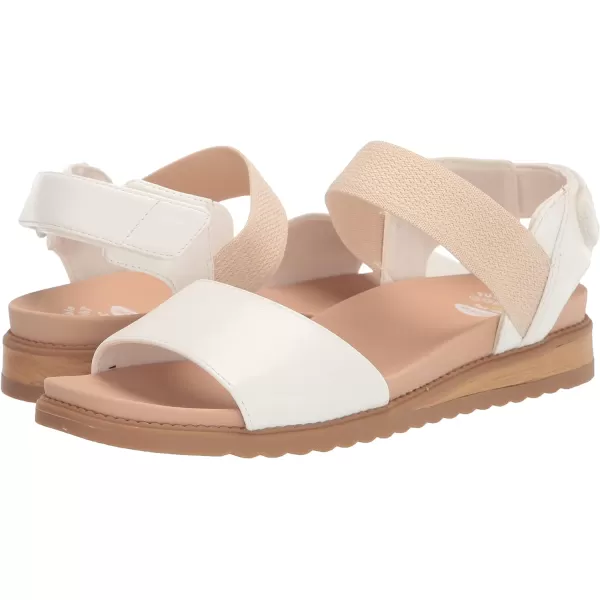 imageDr Scholls Shoes Womens Island Life Strappy Flat SandalWhite Smooth