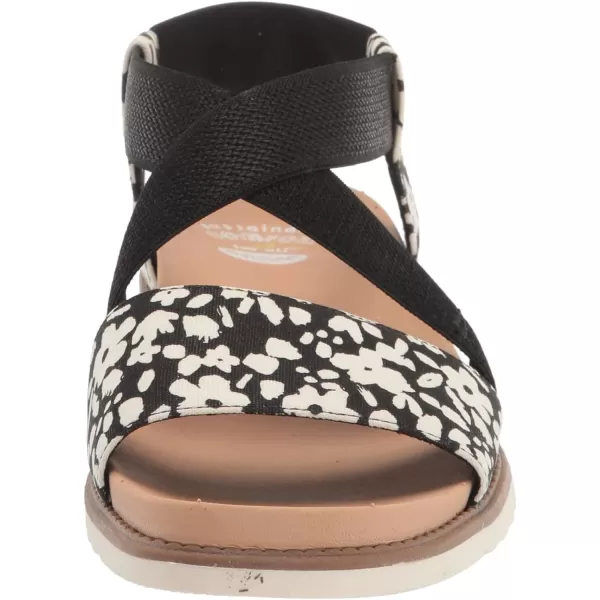 imageDr Scholls Shoes Womens Islander Strappy Flat SandalBlack Ditsy Floral Print