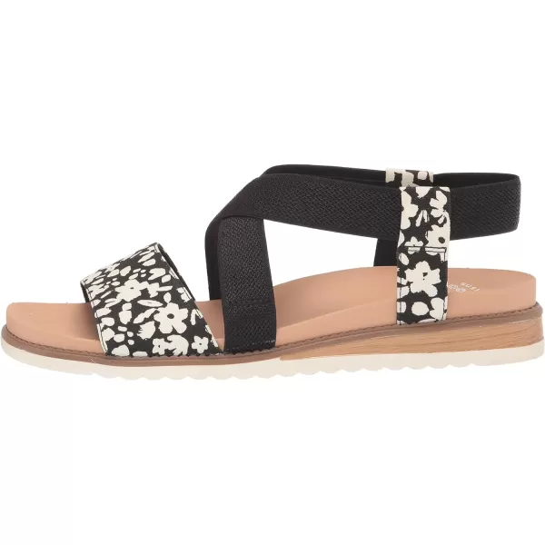imageDr Scholls Shoes Womens Islander Strappy Flat SandalBlack Ditsy Floral Print