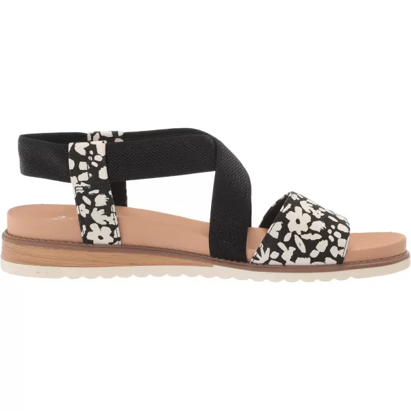 imageDr Scholls Shoes Womens Islander Strappy Flat SandalBlack Ditsy Floral Print