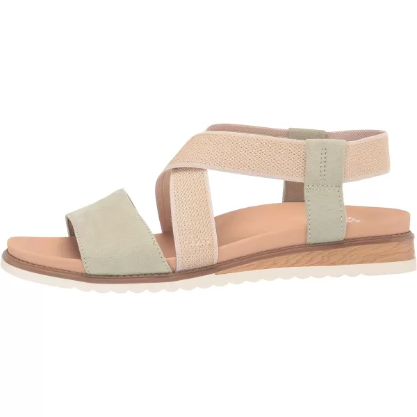 imageDr Scholls Shoes Womens Islander Strappy Flat SandalPistachio Microfiber