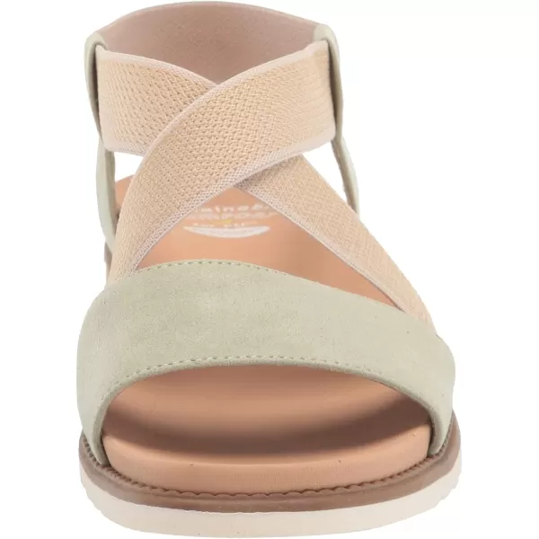 imageDr Scholls Shoes Womens Islander Strappy Flat SandalPistachio Microfiber