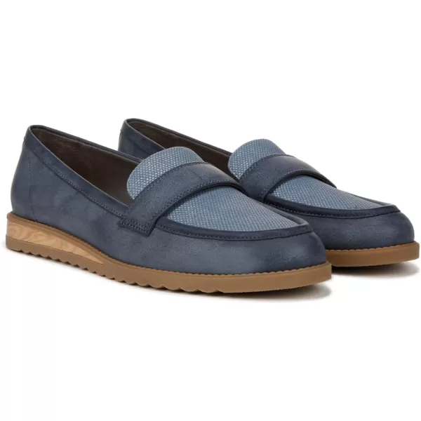 imageDr Scholls Shoes Womens Jetset Band Slip on LoaferOxide Blue Smooth