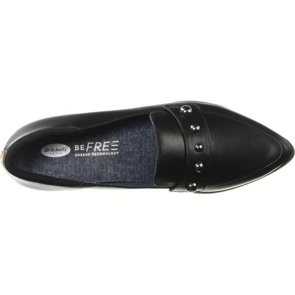 imageDr Scholls Shoes Womens Leo Stud Loafer FlatBlack Smooth